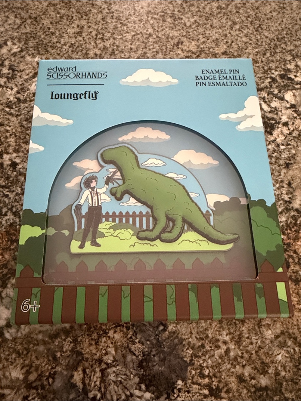 Edward Scissorhands Dinosaur Topiary Limited Edition Pin
